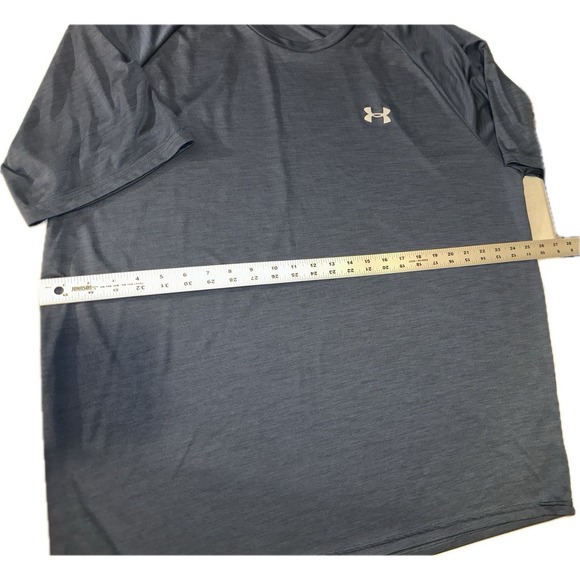 Men's Under Armour Size 3XL Blue Loose HeatGear Short‎ Sleeve Shirt Athletic - Picture 5 of 5